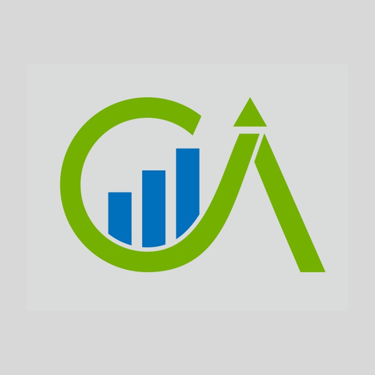 Growth analytics brand logo design